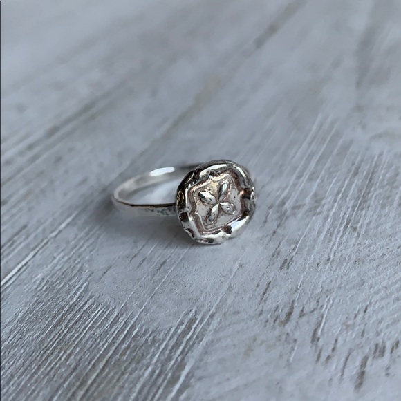 tiffinsblu Jewelry - Handmade Oxidized Hammered Sterling Silver Ring